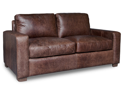 Love Seat de Piel Genuina 100%,  Mod. Maxwell, 2 plazas.
