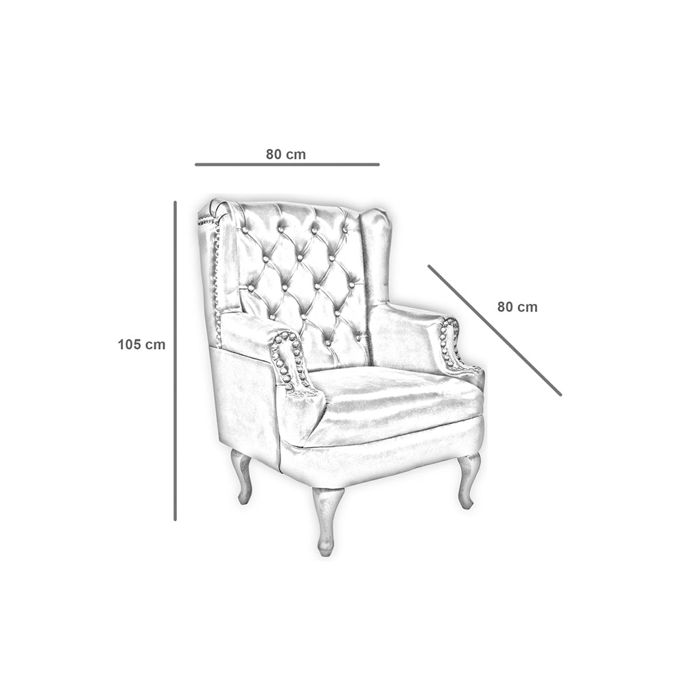 Sillon de Individual de Piel Genuina 100%,  Mod. Luton Deslavado