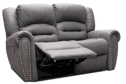 Love Seat de Piel Genuina con Reclinables, Mod. Magnus 2  plazas.