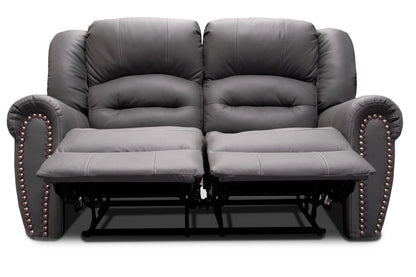 Love Seat de Piel Genuina con Reclinables, Mod. Magnus 2  plazas.