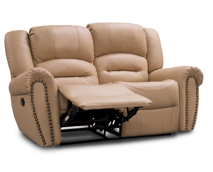 Love Seat de Piel Genuina con Reclinables, Mod. Magnus 2  plazas.
