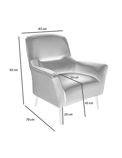 Sillon Individual de Piel Genuina Mod. Minik 1 plaza