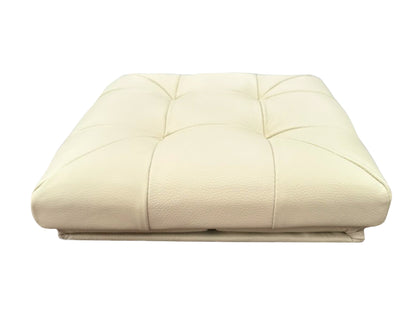 Taburete Plegable, ottoman, banco de piel genuina con almacenamiento 40 x 40cm