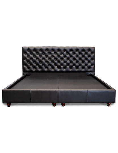 Cama KS de de Piel Genuina 100%, Mod. Chesterfield