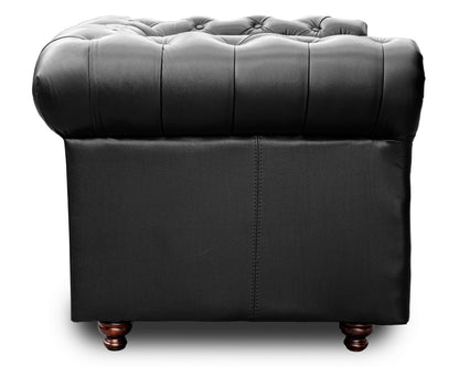 Sillón Individual de Piel Genuina Mod. Chesterfield 1 Plaza