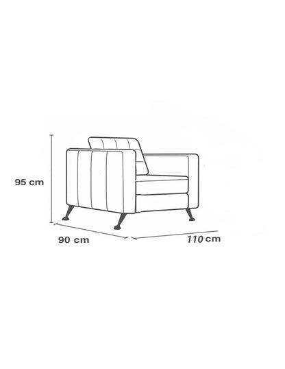 Sillon de Individual de Piel Genuina 100%,  Mod. Noruega