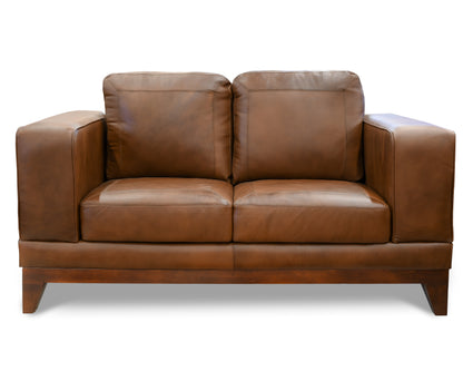 Love Seat de Piel Genuina 100%,  Mod. Castella, 2 plazas.