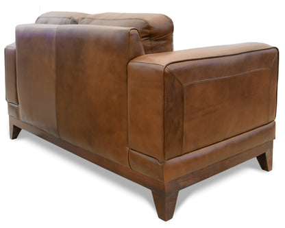 Love Seat de Piel Genuina 100%,  Mod. Castella, 2 plazas.