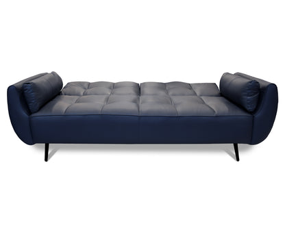 Sala de Piel Genuina Sofá y Love Seat, Mod. Toronto, dos piezas, 5 plazas.