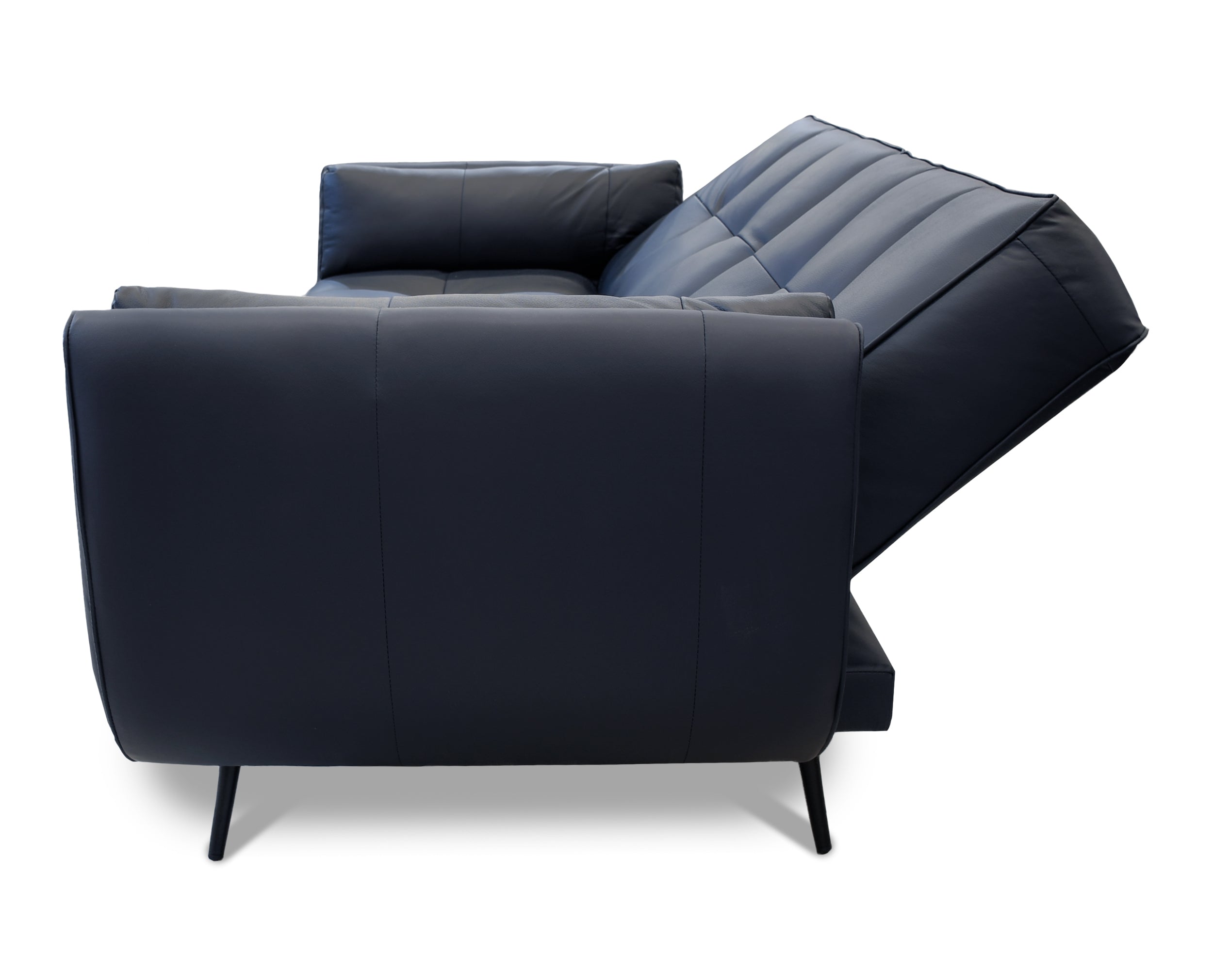 Sala de Piel Genuina Sofá y Love Seat, Mod. Toronto, dos piezas, 5 plazas.