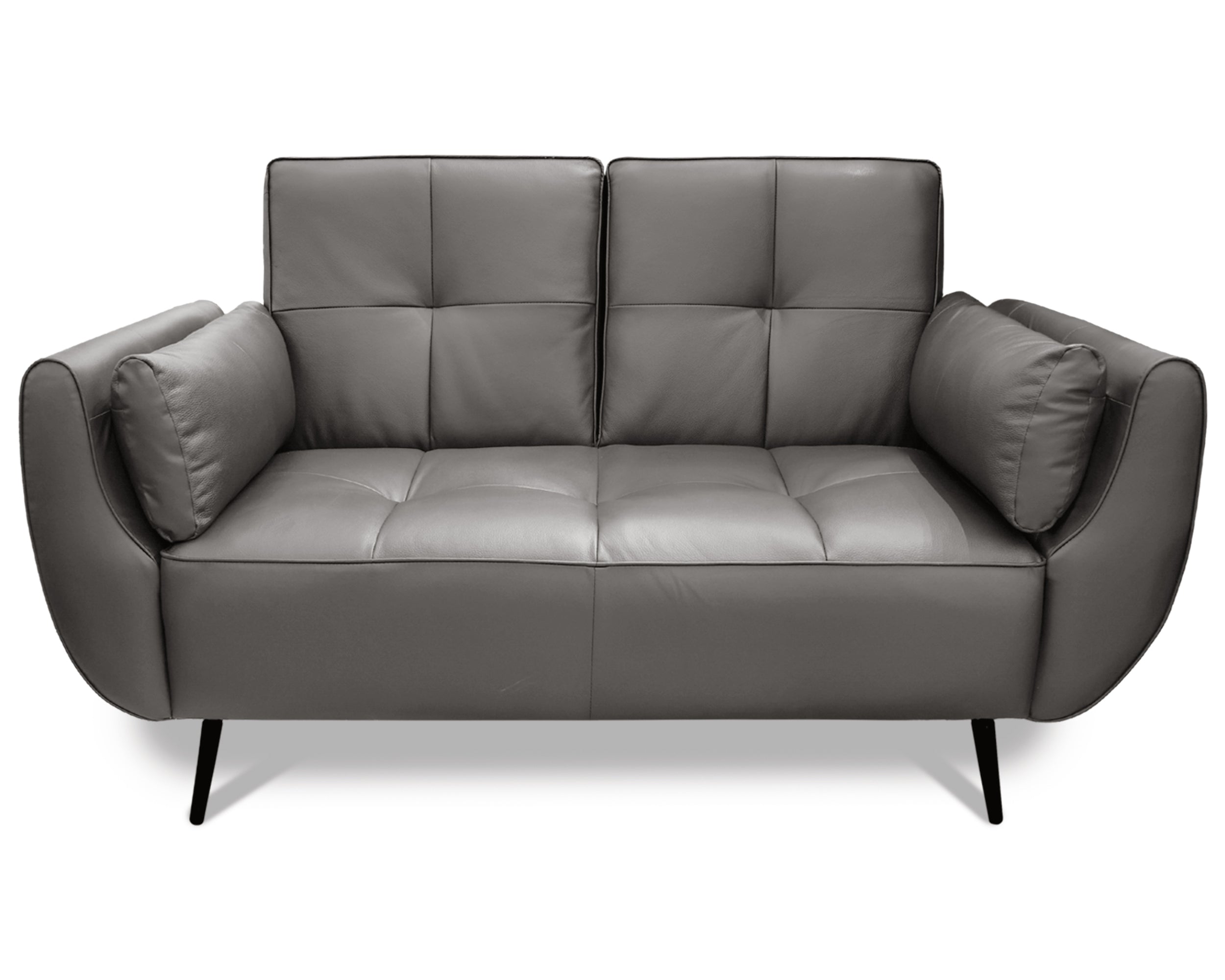 Sala de Piel Genuina Sofá y Love Seat, Mod. Toronto, dos piezas, 5 plazas.