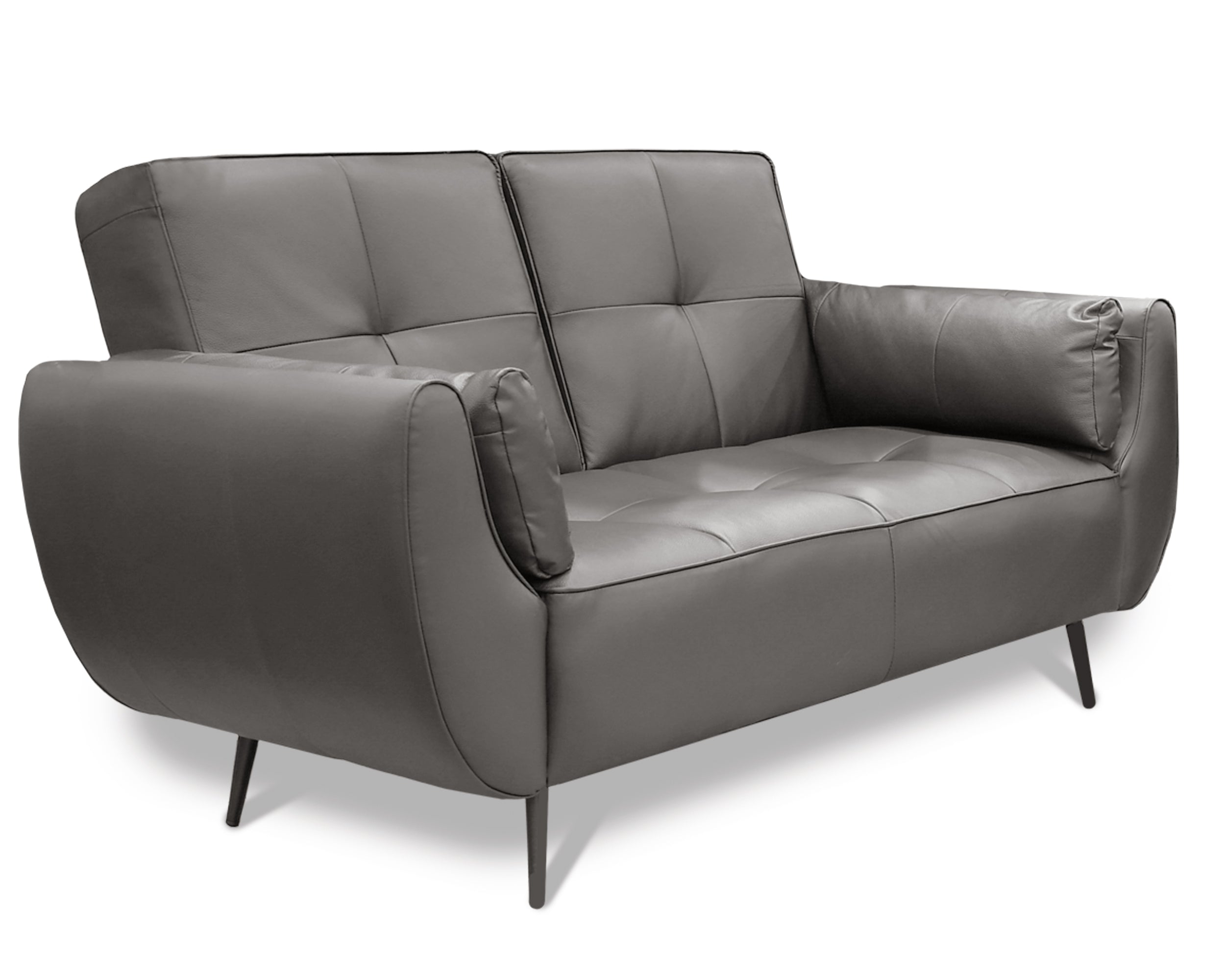 Sala de Piel Genuina Sofá y Love Seat, Mod. Toronto, dos piezas, 5 plazas.