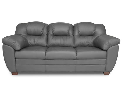 Sala de Piel Genuina Sofá y Love Seat, Mod. Toscana, dos piezas, 5 plazas.