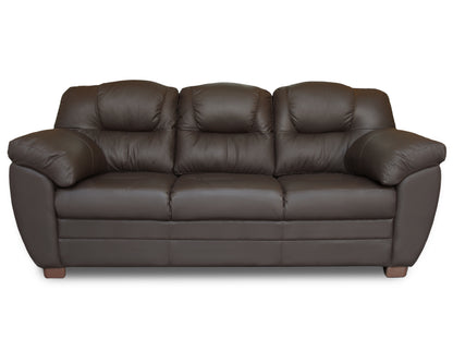 Sala de Piel Genuina Sofá y Love Seat, Mod. Toscana, dos piezas, 5 plazas.