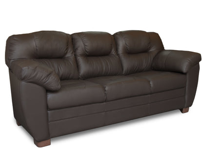 Sala de Piel Genuina Sofá y Love Seat, Mod. Toscana, dos piezas, 5 plazas.