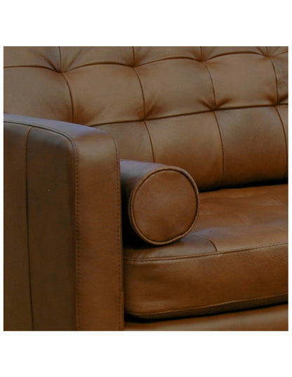 Sala de Piel Genuina 100%, Sofá y Love Seat, Mod. Noruega, dos piezas, 5 plazas.
