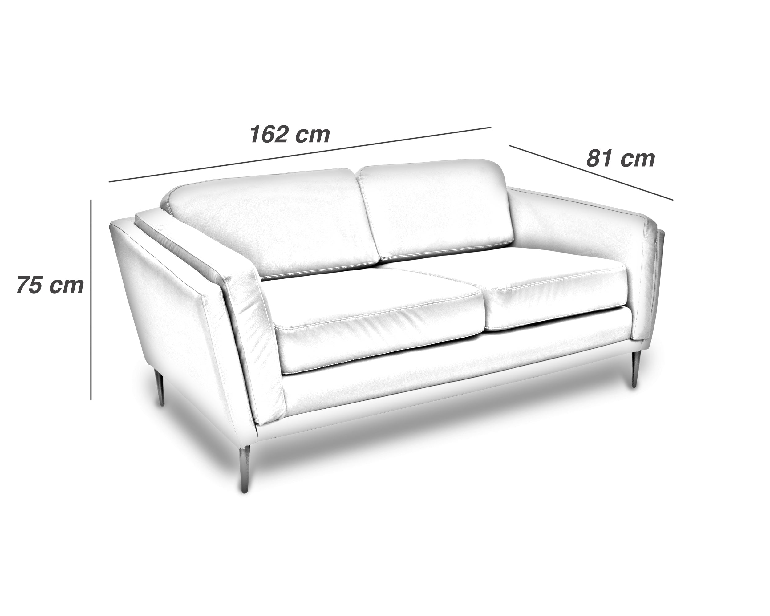 Love seat  de Piel Genuina Mod. Viggo 2 plazas