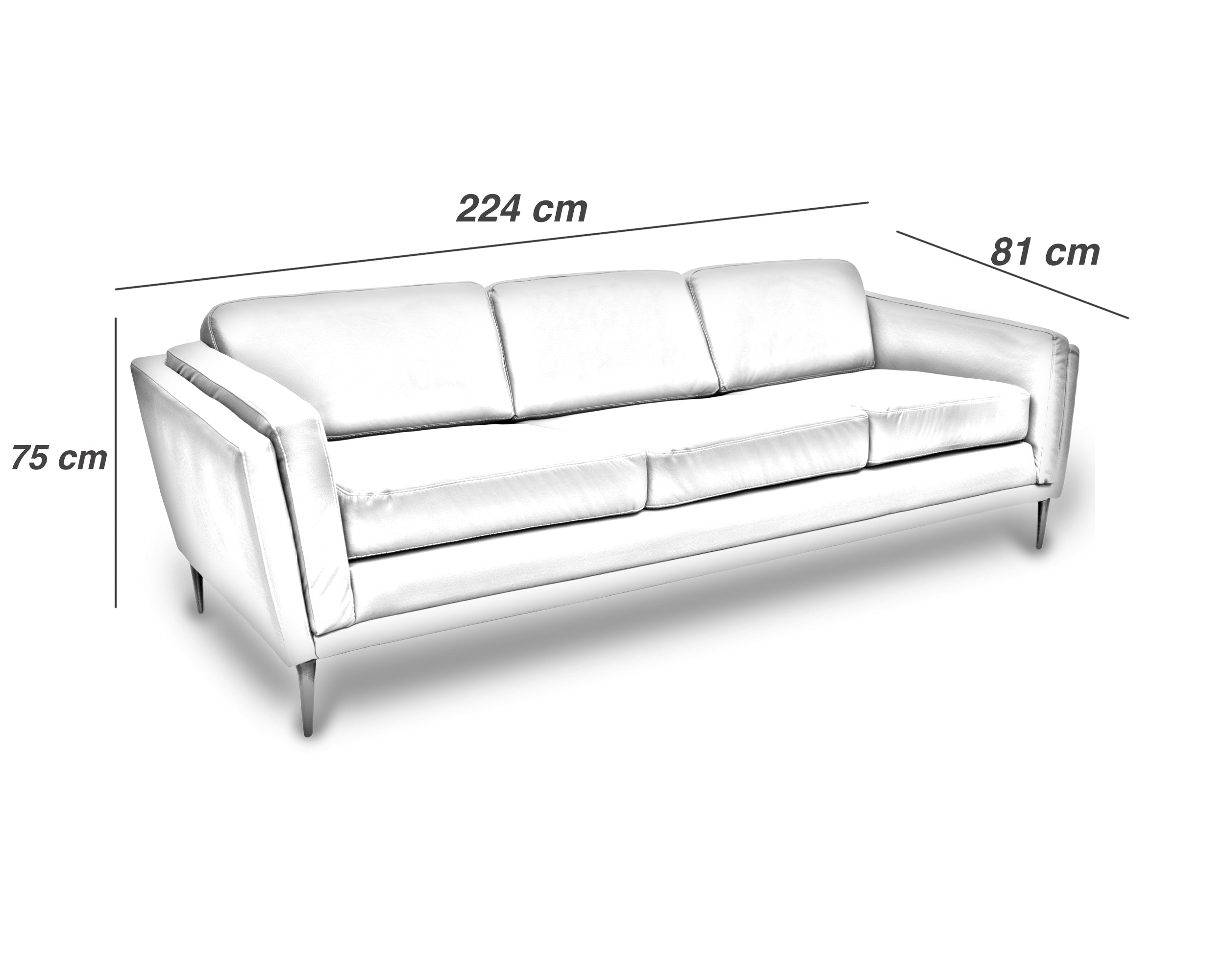 Sofá de Piel Genuina Mod. Noruega 3 plazas (Copia)