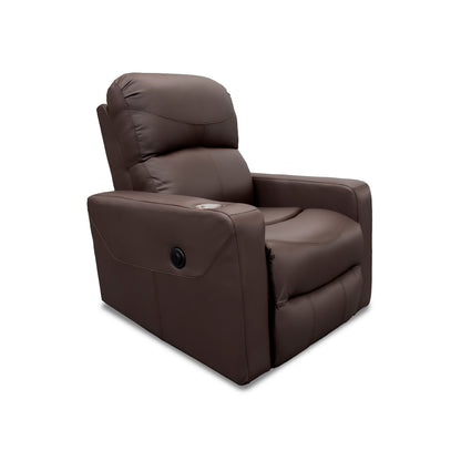 Sillón Individual Reclinable de Piel Genuina Mod. Maxxy 3 posiciones, acción mecánica.