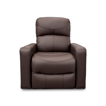Sillón Individual Reclinable de Piel Genuina Mod. Maxxy 3 posiciones, acción mecánica.