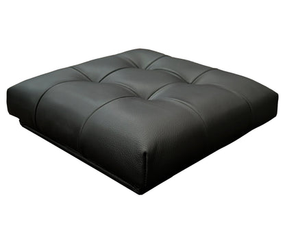 Taburete Plegable, ottoman, banco de piel genuina con almacenamiento 40 x 40cm